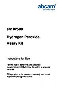 ab102500 Hydrogen Peroxide Assay Kit