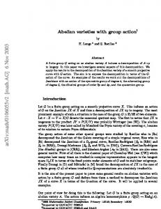 Abelian varieties with group action