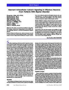 Aberrant Intracellular Calcium Signaling in ... - Semantic Scholar