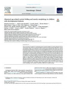 Abnormal age-related cortical folding and neurite