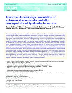 Abnormal dopaminergic modulation of striato-cortical networks ...