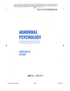 abnormal psychology