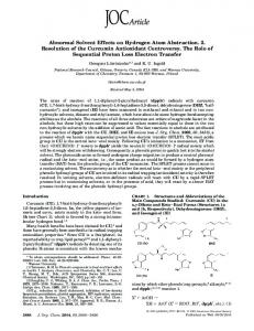 Abnormal Solvent Effects on Hydrogen Atom ... - ACS Publications