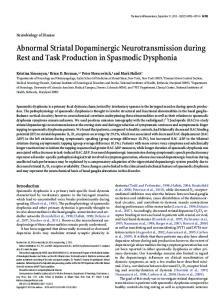 Abnormal Striatal Dopaminergic ... - Semantic Scholar