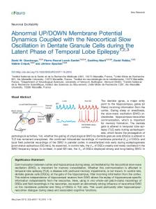 Abnormal UP/DOWN Membrane Potential ... - Semantic Scholar