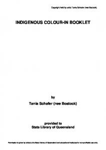 Aboriginal and Torres Strait Island Colouring in book