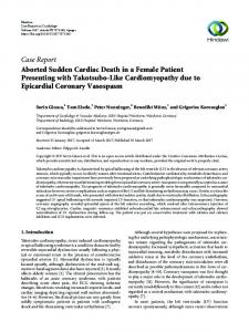 Aborted Sudden Cardiac Death in a Female Patient Presenting with ...