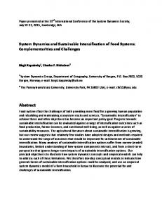 Abstract - System Dynamics Society