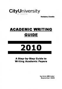 Academic Writing Guide