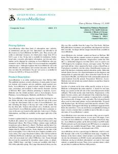 accessMedicine - IngentaConnect