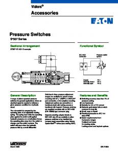 Accessories Pressure Switches