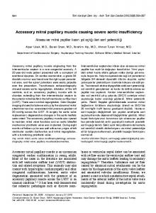 Accessory mitral papillary muscle causing severe ... - JournalAgent