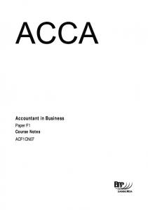 Accountant in Business