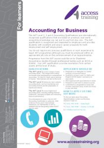 Accounting (AAT) - Access Training