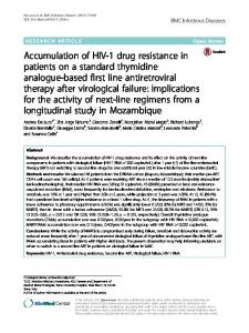 Accumulation of HIV-1 drug resistance in patients ... - Semantic Scholar