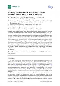 Accuracy and Resolution Analysis of a Direct Resistive Sensor ... - MDPI