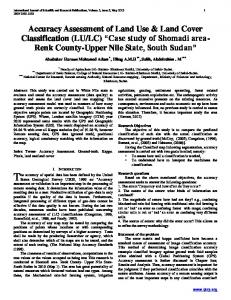 Accuracy Assessment of Land Use & Land Cover Classification (LU