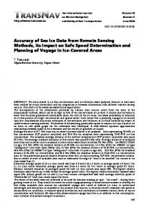 Accuracy of Sea Ice Data from Remote Sensing ... - TransNav Journal