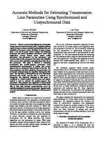 Accurate Methods for Estimating Transmission Line ... - IEEE Xplore