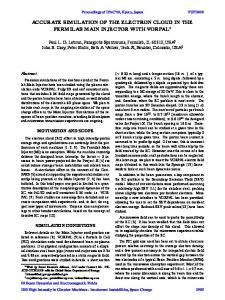 Accurate Simulation of the Electron Cloud in the Fermilab ... - JACoW.org