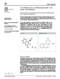 acetic acid dihydrate - IUCrData