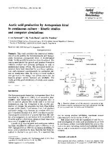 Acetic acid production by