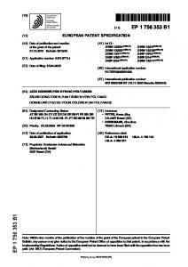 ACID DONORS FOR DYEING POLYAMIDE - European ... - Data