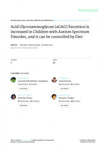 Acid Glycosaminoglycan (aGAG)