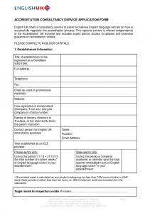 ACS application form - English UK