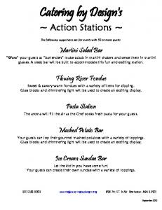 ACTION STATION.pdf - Catering By Design