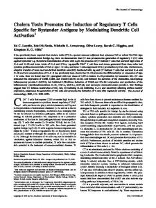 Activation Antigens by Modulating Dendritic Cell Regulatory T Cells ...