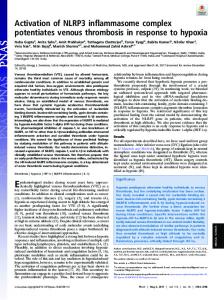 Activation of NLRP3 inflammasome complex ... - Semantic Scholar