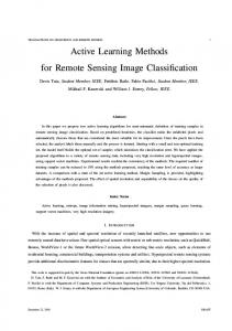 Active Learning Methods for Remote Sensing Image ... - Google Sites