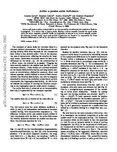 Active vs passive scalar turbulence