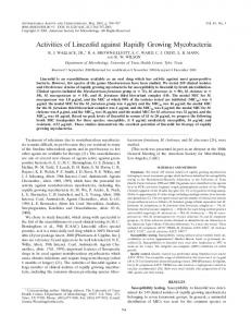 Activities of Linezolid against Rapidly Growing Mycobacteria