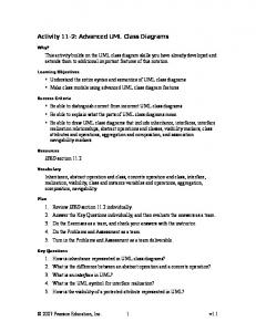 Activity 9: Advanced UML Class Diagrams