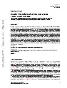 Actuator line modeling of vertical-axis turbines