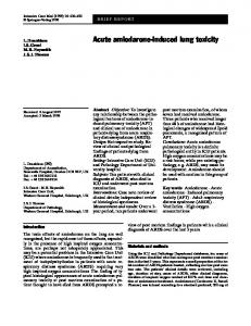 Acute amiodarone-induced lung toxicity