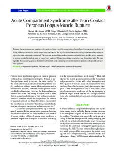 Acute Compartment Syndrome after Non ... - KoreaMed Synapse