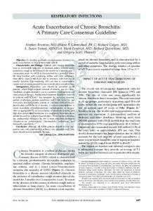 Acute exacerbation of chronic bronchitis: A primary ... - Semantic Scholar