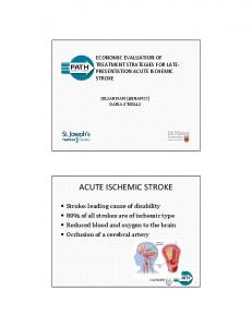 ACUTE ISCHEMIC STROKE - ispor