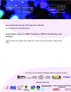 Acute kidney injury in AIDS: Frequency, RIFLE