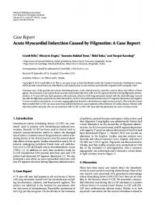 Acute Myocardial Infarction Caused by Filgrastim: A Case Report