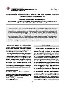 Acute Myocardial Infarction during the Subacute ... - ScienceCentral