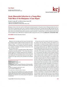 Acute Myocardial Infarction in a Young Man - KoreaMed Synapse