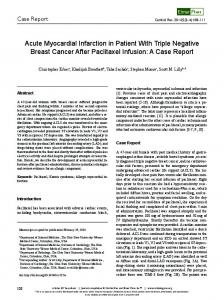 Acute Myocardial Infarction in Patient With Triple