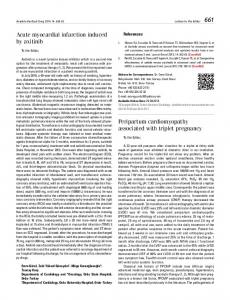 Acute myocardial infarction induced by axitinib ...