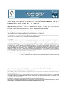 Acute Myocardial Infarction Secondary to Catecholamine ... - CiteSeerX