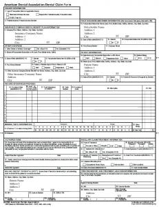 ADA Dental Claim Form