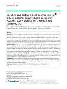 Adapting and testing a brief intervention to reduce ... - Springer Link